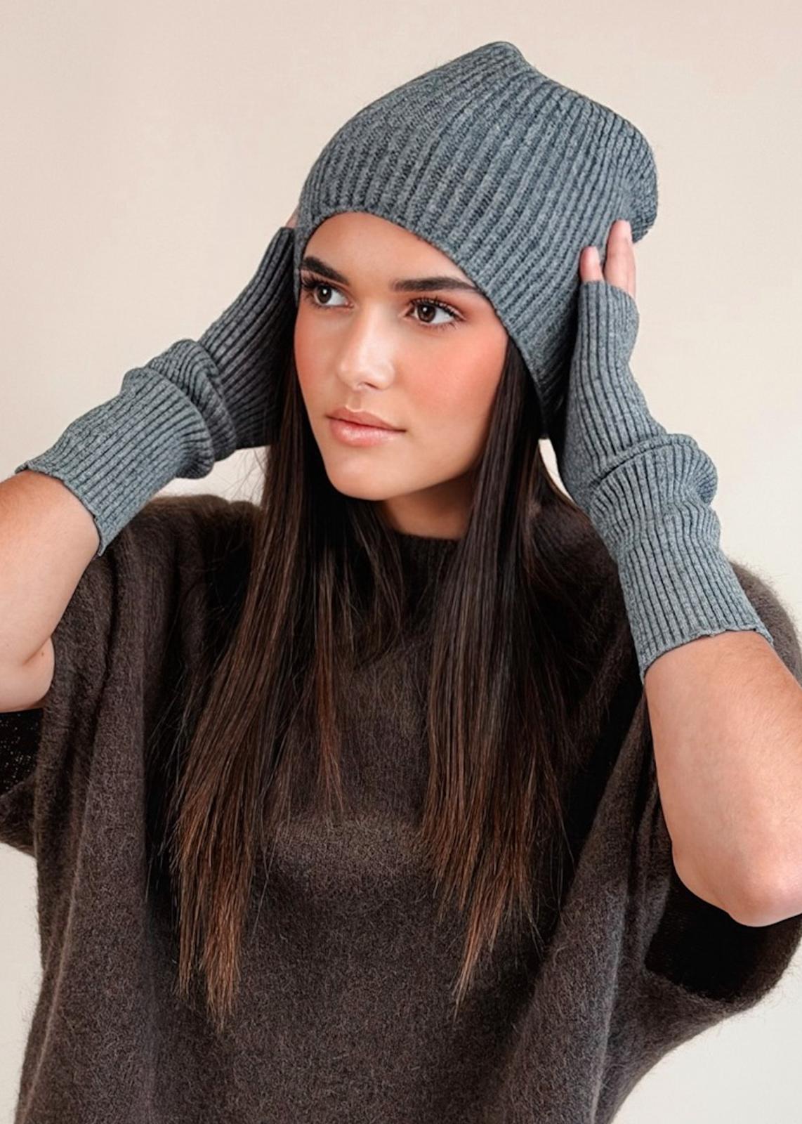 Bonnet Tout Doux Gris Chiné